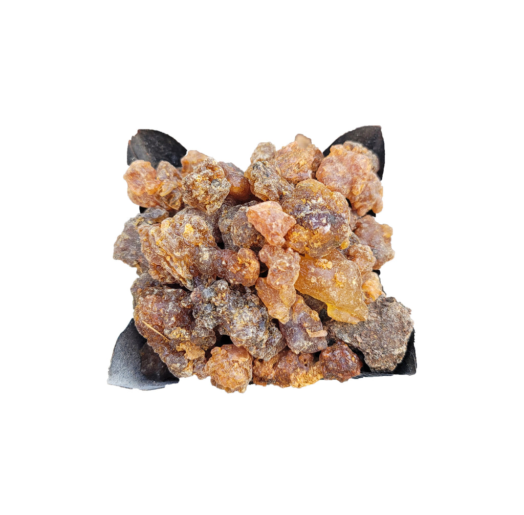 Commiphora Myrrha Myrrh Tree Sap - Aksum Ethiopian Myrrh - Premium Grade A - 100% Natural and Hand Harvested - 4.5 Oz Net Weight