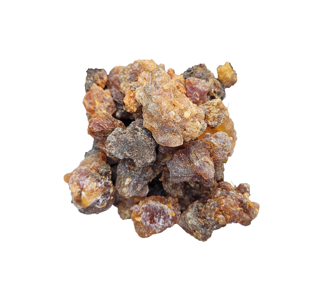 Commiphora Myrrha Myrrh Tree Sap - Aksum Ethiopian Myrrh - Premium Grade A - 100% Natural and Hand Harvested - 4.5 Oz Net Weight