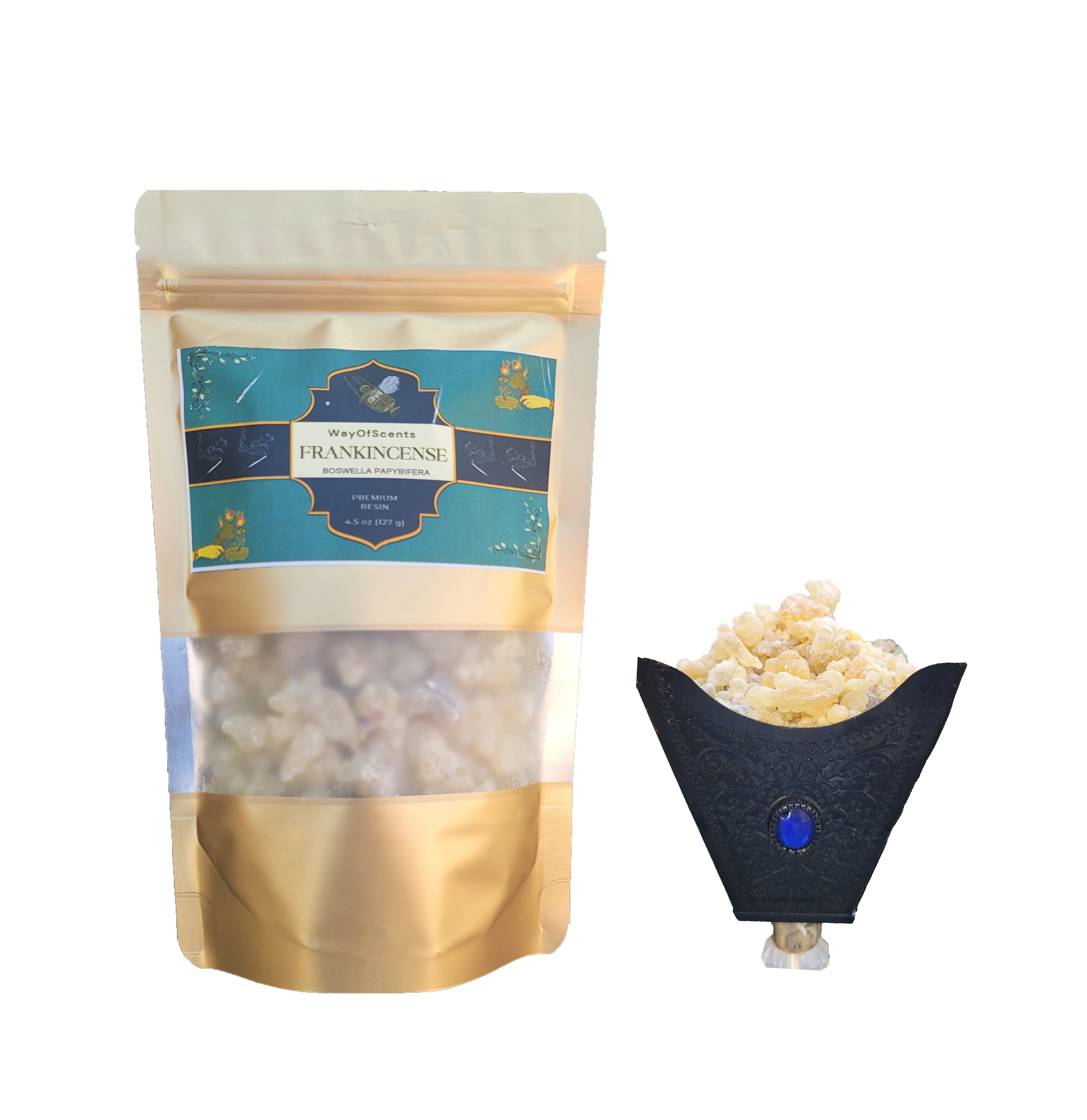 Frankincense Resin - Boswellia Papyrifera - Hand Harvested - 100% Natural Incense Gum Resin From Ethiopia- Net Weight 4.5 Oz